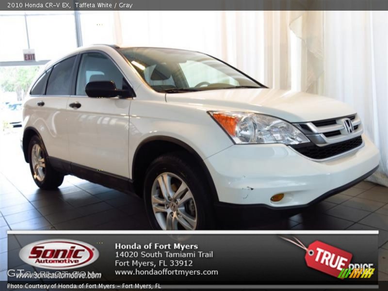 Taffeta White / Gray 2010 Honda CR-V EX
