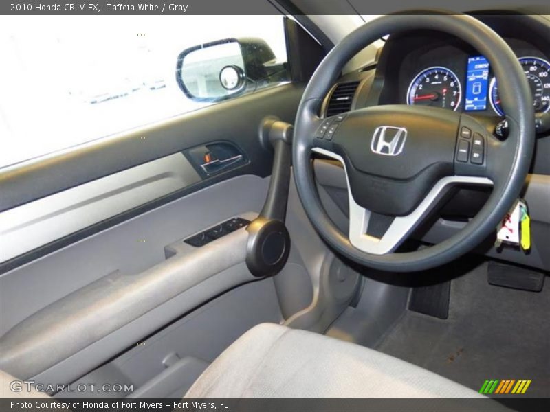 Taffeta White / Gray 2010 Honda CR-V EX