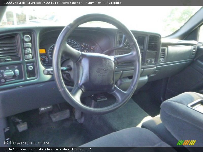 Summit White / Graphite 2000 Chevrolet Silverado 2500 LS Extended Cab 4x4