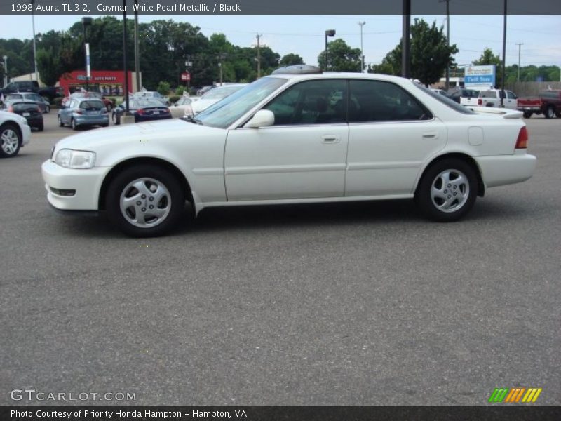 Cayman White Pearl Metallic / Black 1998 Acura TL 3.2