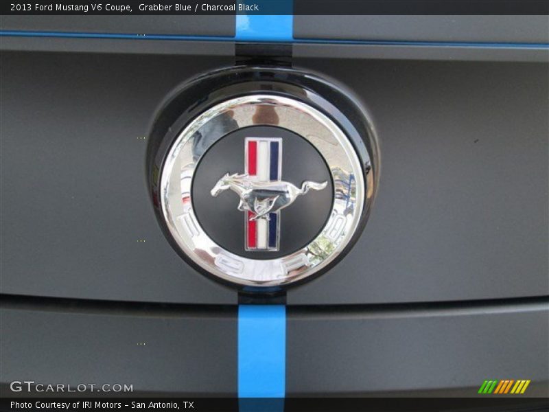 Grabber Blue / Charcoal Black 2013 Ford Mustang V6 Coupe