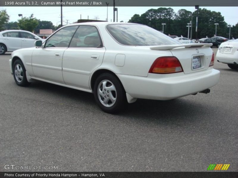 Cayman White Pearl Metallic / Black 1998 Acura TL 3.2