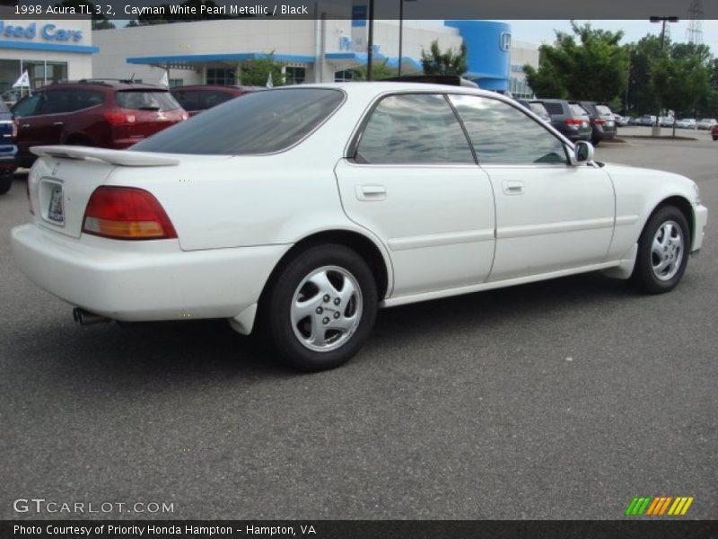 Cayman White Pearl Metallic / Black 1998 Acura TL 3.2