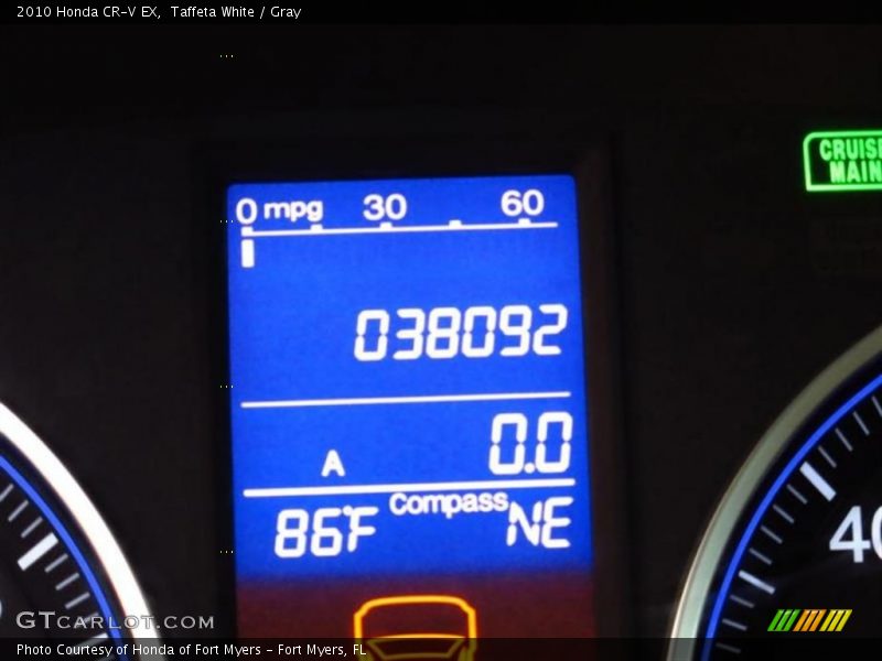 Taffeta White / Gray 2010 Honda CR-V EX