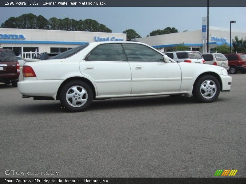 Cayman White Pearl Metallic / Black 1998 Acura TL 3.2