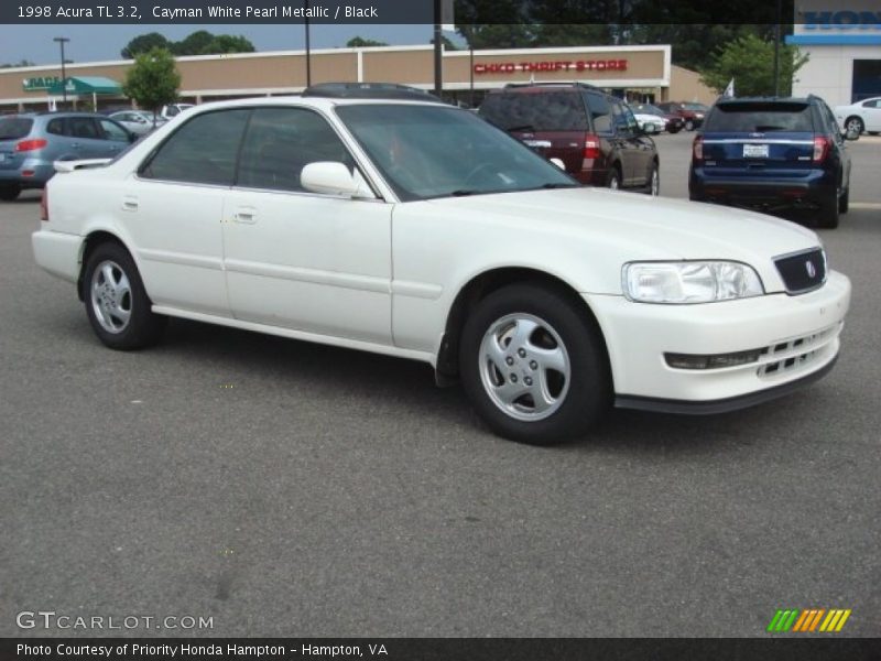 Cayman White Pearl Metallic / Black 1998 Acura TL 3.2