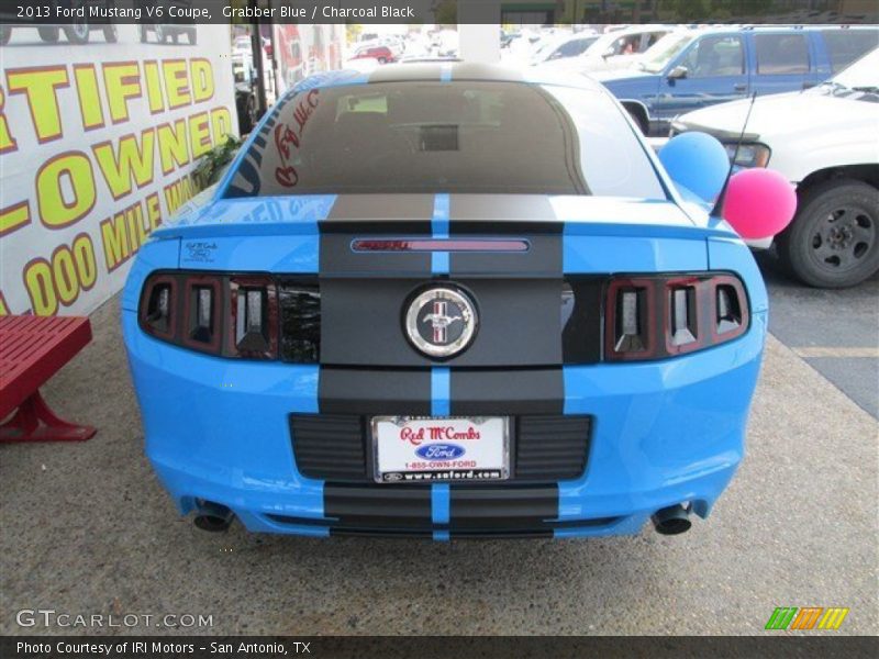 Grabber Blue / Charcoal Black 2013 Ford Mustang V6 Coupe