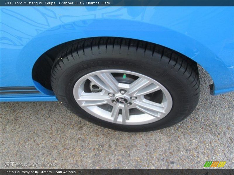 Grabber Blue / Charcoal Black 2013 Ford Mustang V6 Coupe