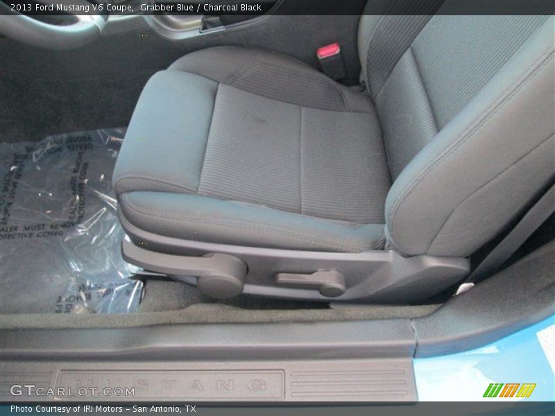 Grabber Blue / Charcoal Black 2013 Ford Mustang V6 Coupe