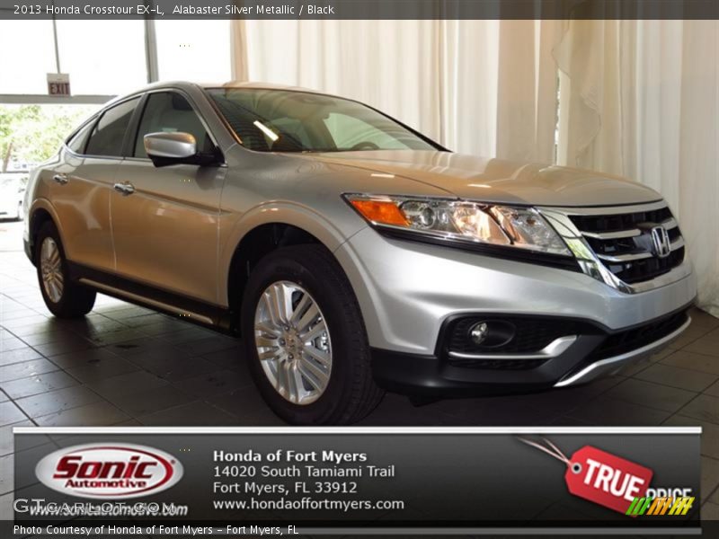 Alabaster Silver Metallic / Black 2013 Honda Crosstour EX-L