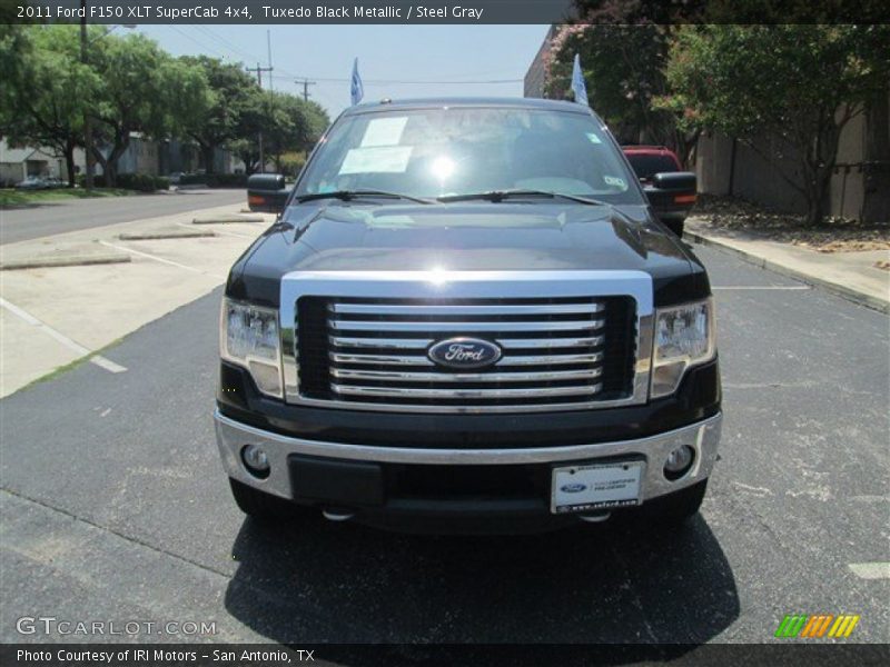 Tuxedo Black Metallic / Steel Gray 2011 Ford F150 XLT SuperCab 4x4