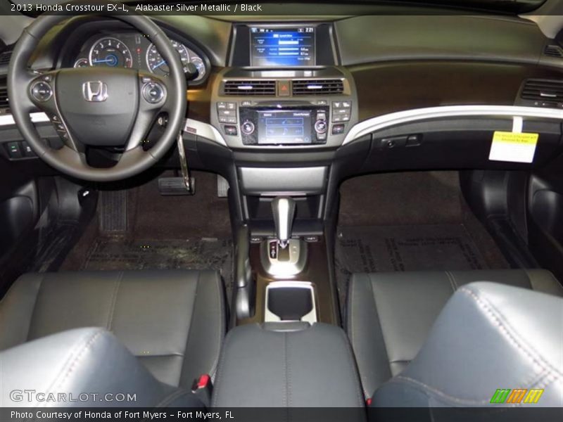 Alabaster Silver Metallic / Black 2013 Honda Crosstour EX-L