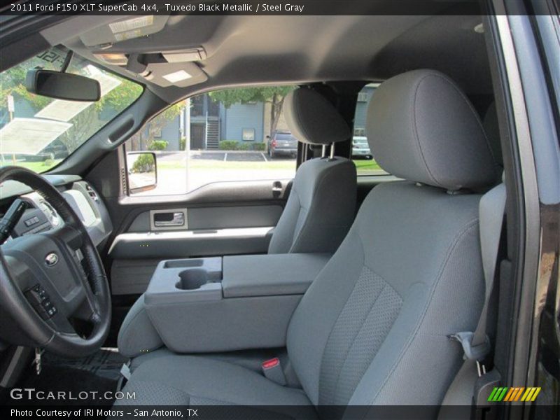Tuxedo Black Metallic / Steel Gray 2011 Ford F150 XLT SuperCab 4x4