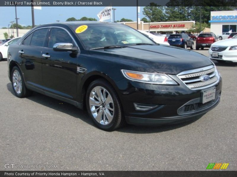 Ebony Black / Charcoal Black 2011 Ford Taurus Limited