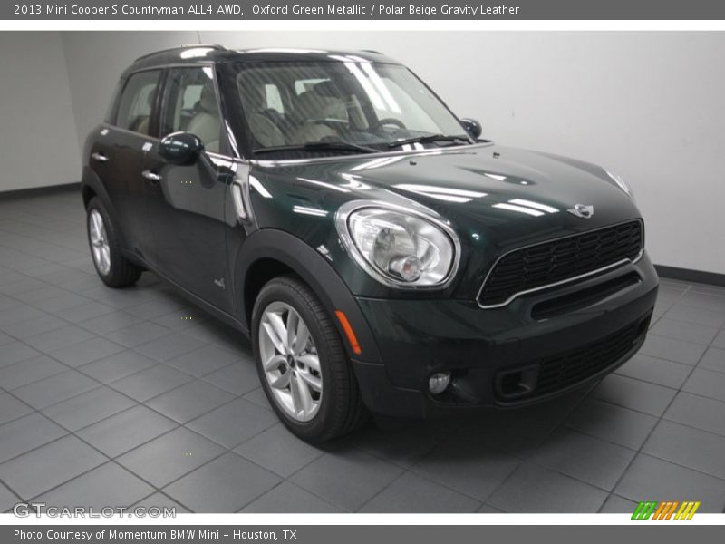 Oxford Green Metallic / Polar Beige Gravity Leather 2013 Mini Cooper S Countryman ALL4 AWD