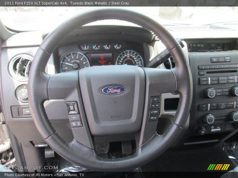 Tuxedo Black Metallic / Steel Gray 2011 Ford F150 XLT SuperCab 4x4