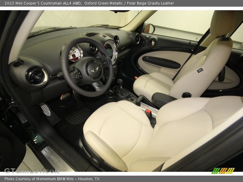 Polar Beige Gravity Leather Interior - 2013 Cooper S Countryman ALL4 AWD 