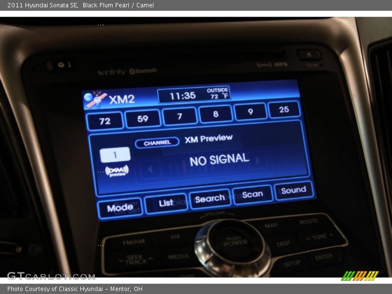 Black Plum Pearl / Camel 2011 Hyundai Sonata SE