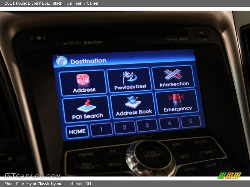 Black Plum Pearl / Camel 2011 Hyundai Sonata SE