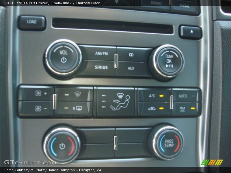 Ebony Black / Charcoal Black 2011 Ford Taurus Limited