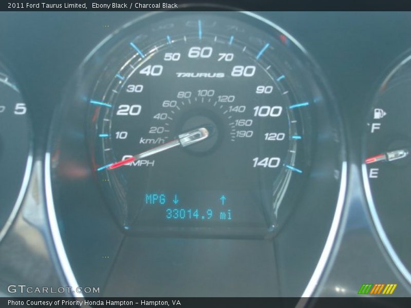 Ebony Black / Charcoal Black 2011 Ford Taurus Limited