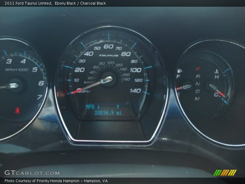 Ebony Black / Charcoal Black 2011 Ford Taurus Limited