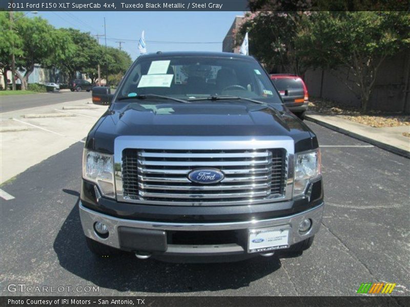 Tuxedo Black Metallic / Steel Gray 2011 Ford F150 XLT SuperCab 4x4