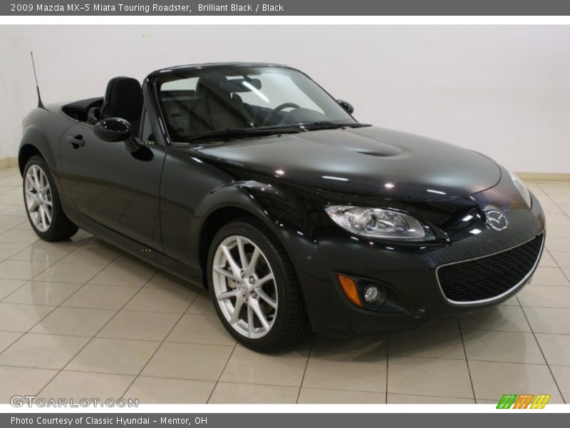Brilliant Black / Black 2009 Mazda MX-5 Miata Touring Roadster