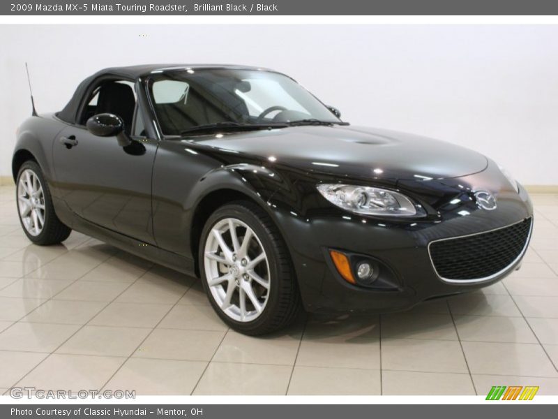Brilliant Black / Black 2009 Mazda MX-5 Miata Touring Roadster