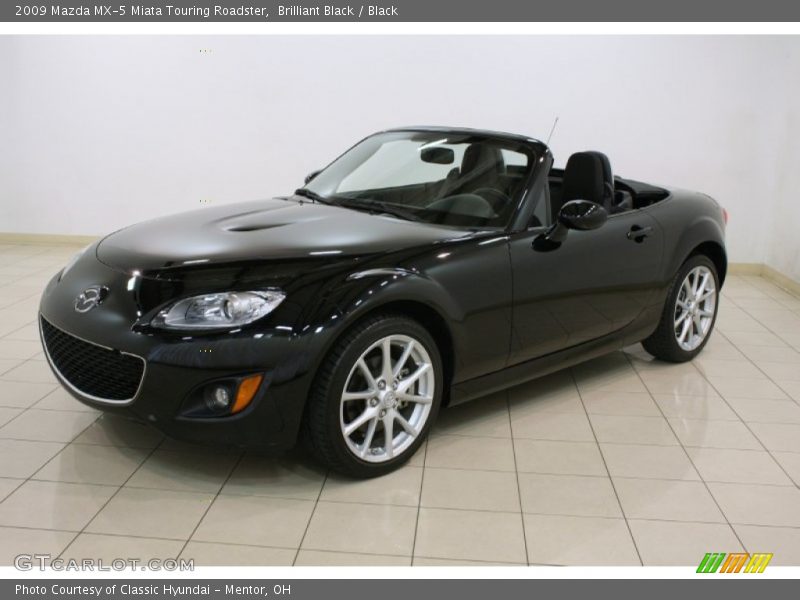 Brilliant Black / Black 2009 Mazda MX-5 Miata Touring Roadster