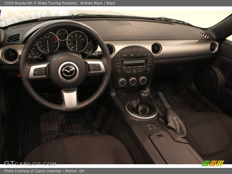 Brilliant Black / Black 2009 Mazda MX-5 Miata Touring Roadster