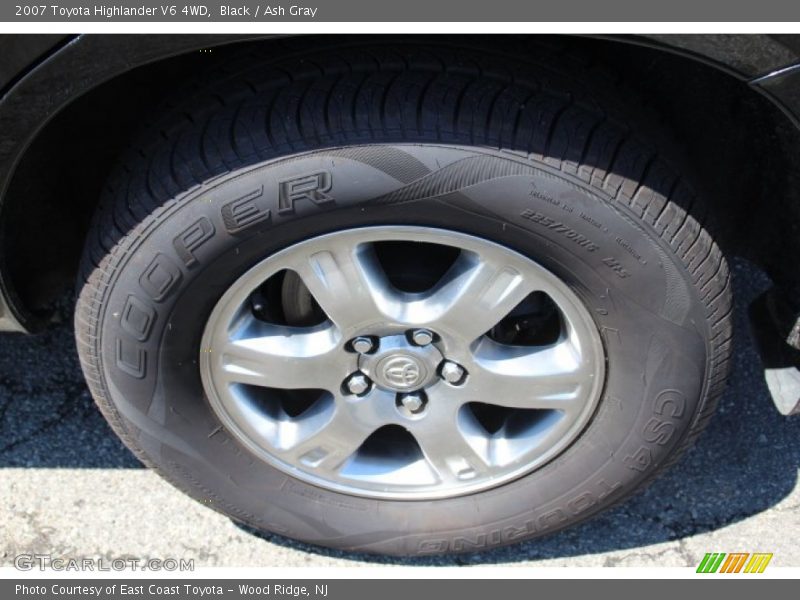 Black / Ash Gray 2007 Toyota Highlander V6 4WD