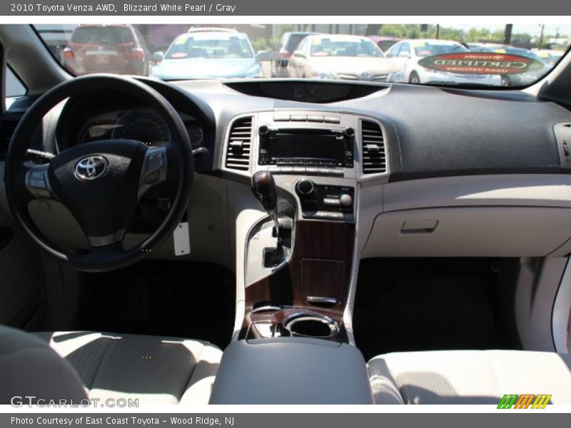Blizzard White Pearl / Gray 2010 Toyota Venza AWD
