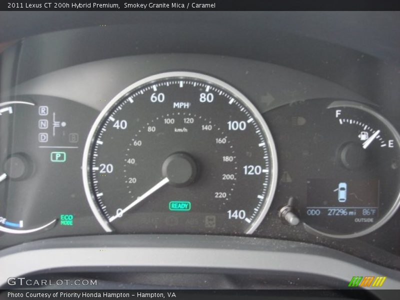 Smokey Granite Mica / Caramel 2011 Lexus CT 200h Hybrid Premium