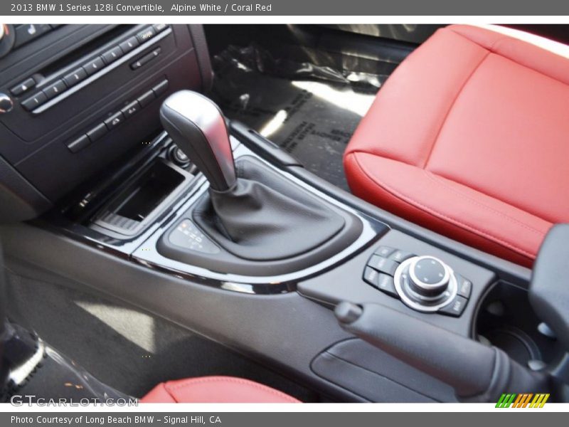 Alpine White / Coral Red 2013 BMW 1 Series 128i Convertible