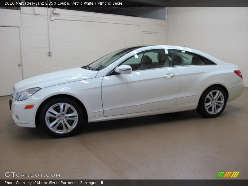 Arctic White / Almond Beige 2010 Mercedes-Benz E 350 Coupe