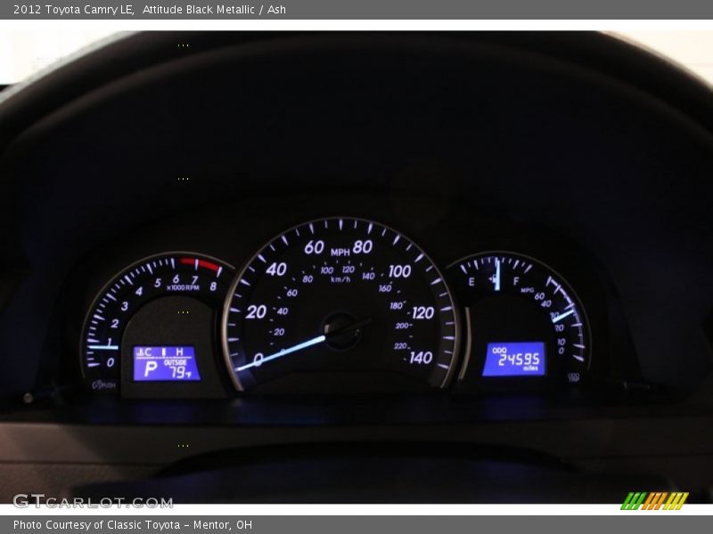 Attitude Black Metallic / Ash 2012 Toyota Camry LE