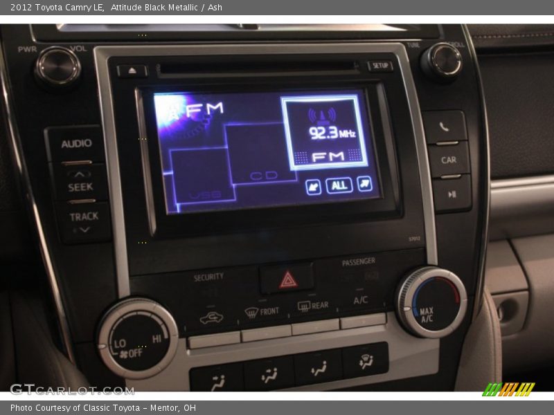 Attitude Black Metallic / Ash 2012 Toyota Camry LE