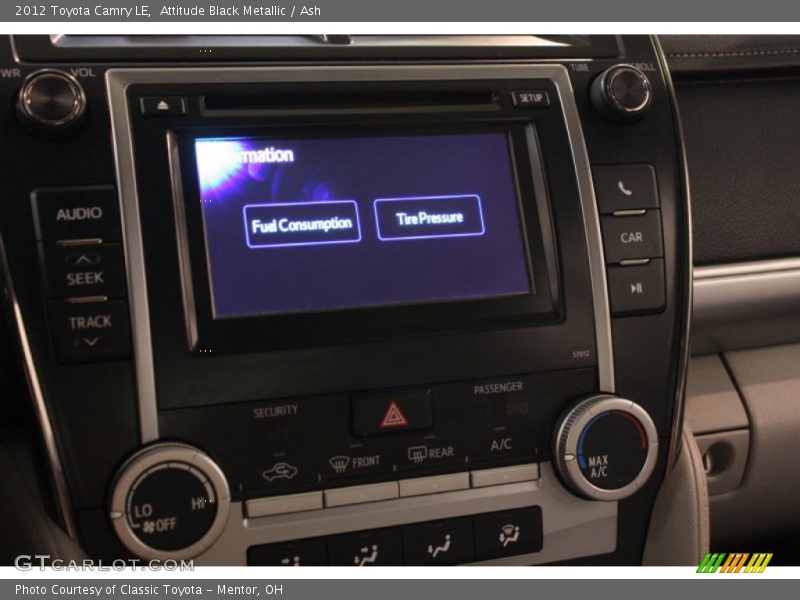 Attitude Black Metallic / Ash 2012 Toyota Camry LE