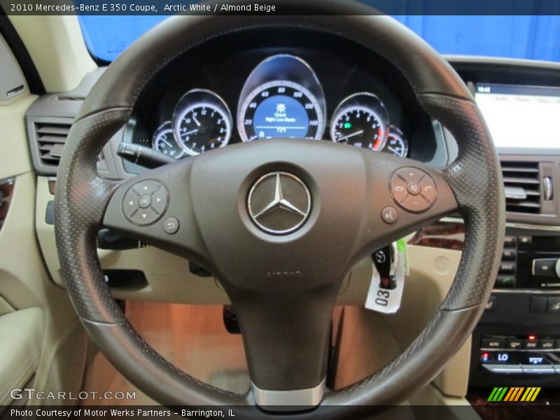 Arctic White / Almond Beige 2010 Mercedes-Benz E 350 Coupe