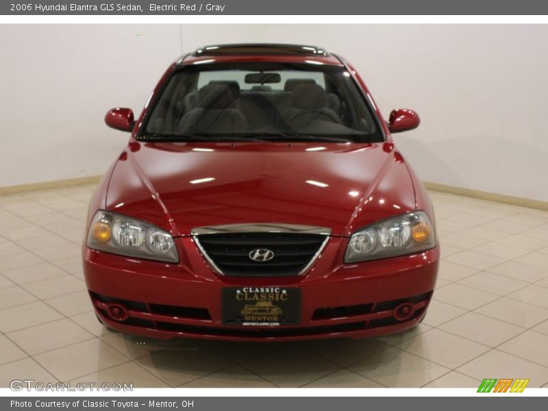 Electric Red / Gray 2006 Hyundai Elantra GLS Sedan