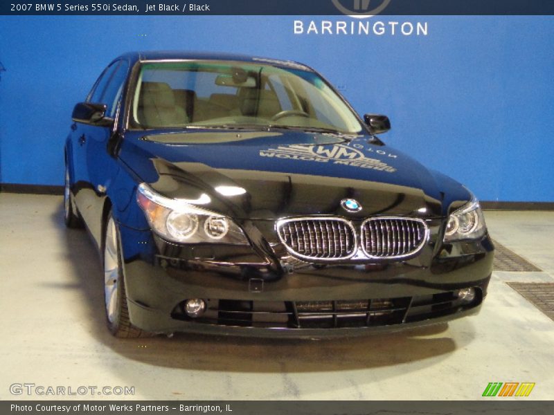 Jet Black / Black 2007 BMW 5 Series 550i Sedan