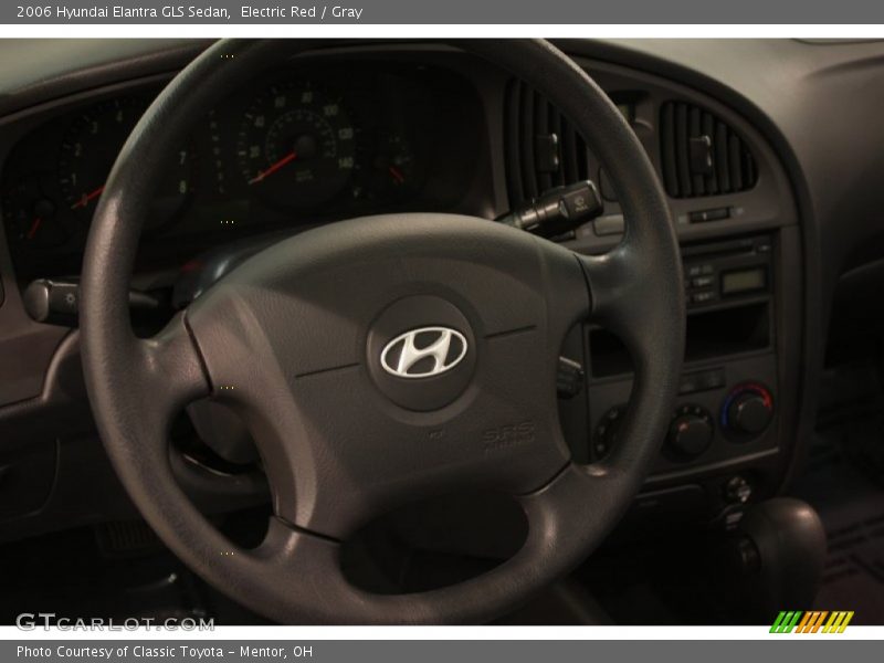 Electric Red / Gray 2006 Hyundai Elantra GLS Sedan