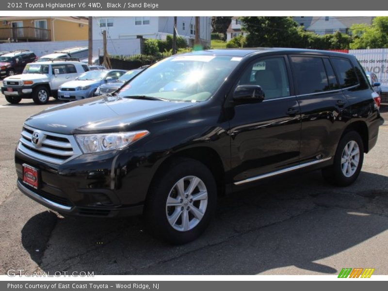 Black / Sand Beige 2012 Toyota Highlander V6 4WD