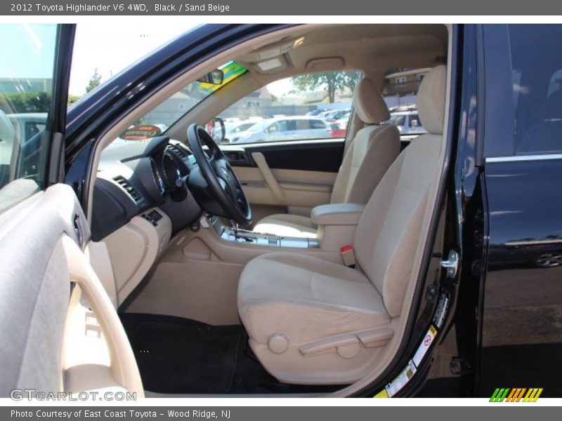 Black / Sand Beige 2012 Toyota Highlander V6 4WD