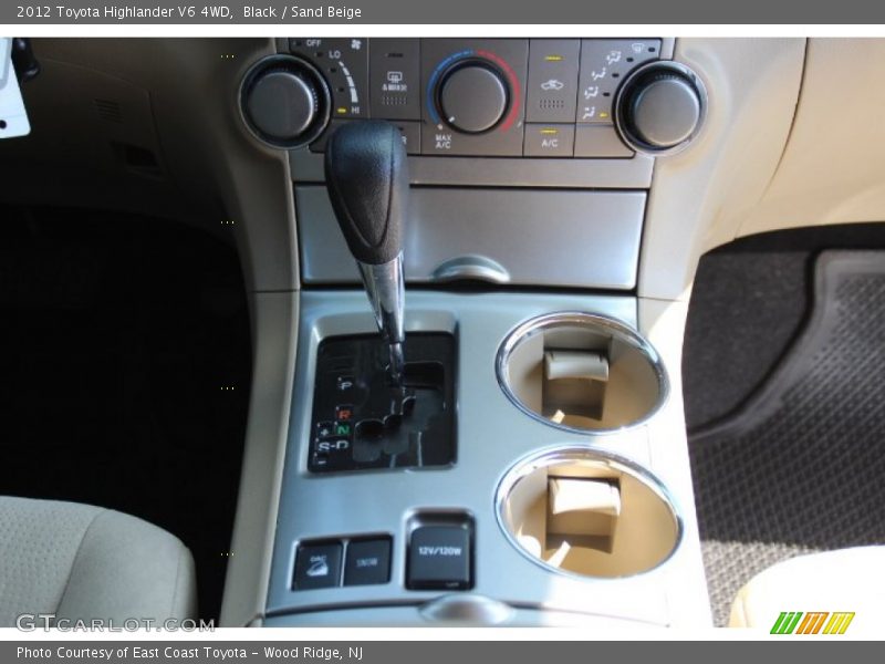 Black / Sand Beige 2012 Toyota Highlander V6 4WD