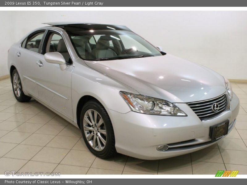 Tungsten Silver Pearl / Light Gray 2009 Lexus ES 350