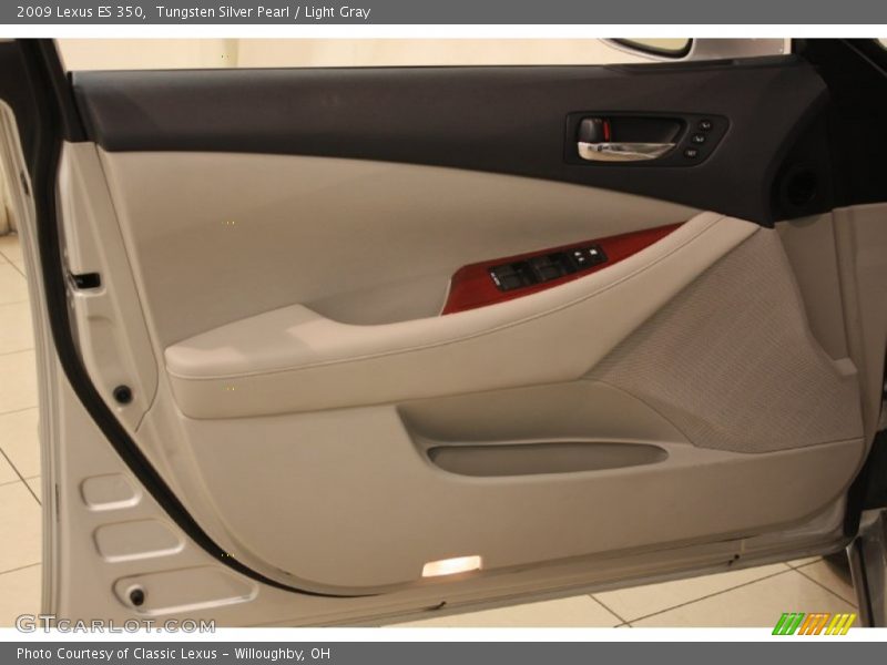 Tungsten Silver Pearl / Light Gray 2009 Lexus ES 350