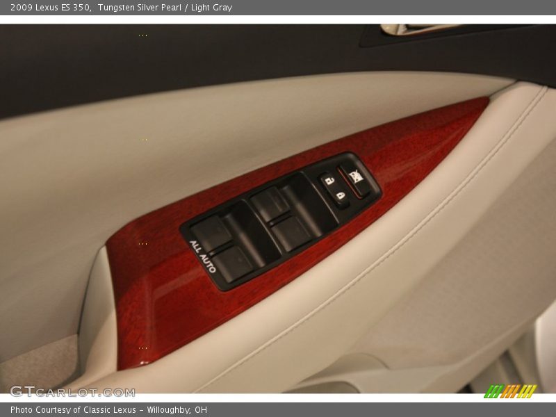 Tungsten Silver Pearl / Light Gray 2009 Lexus ES 350