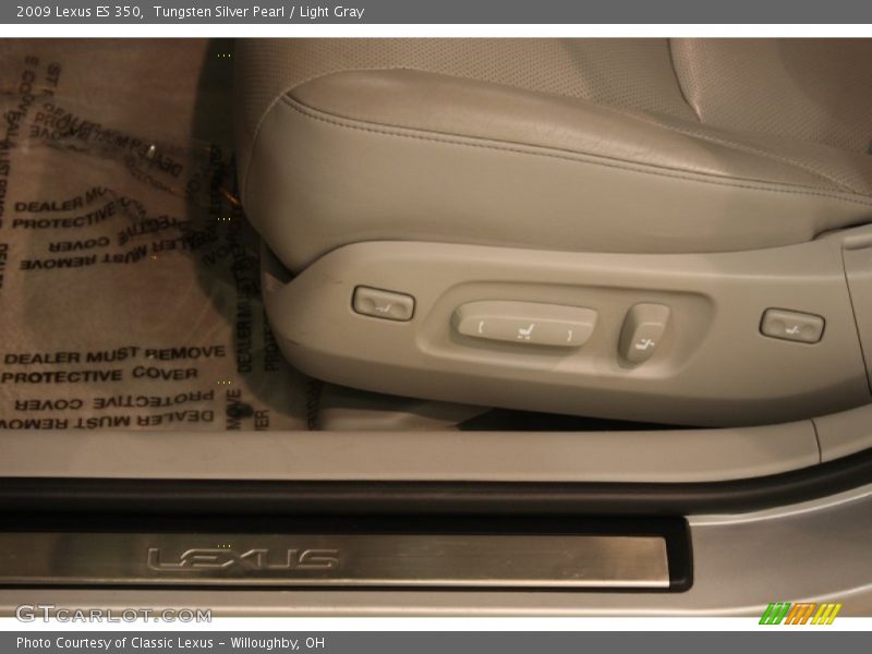 Tungsten Silver Pearl / Light Gray 2009 Lexus ES 350